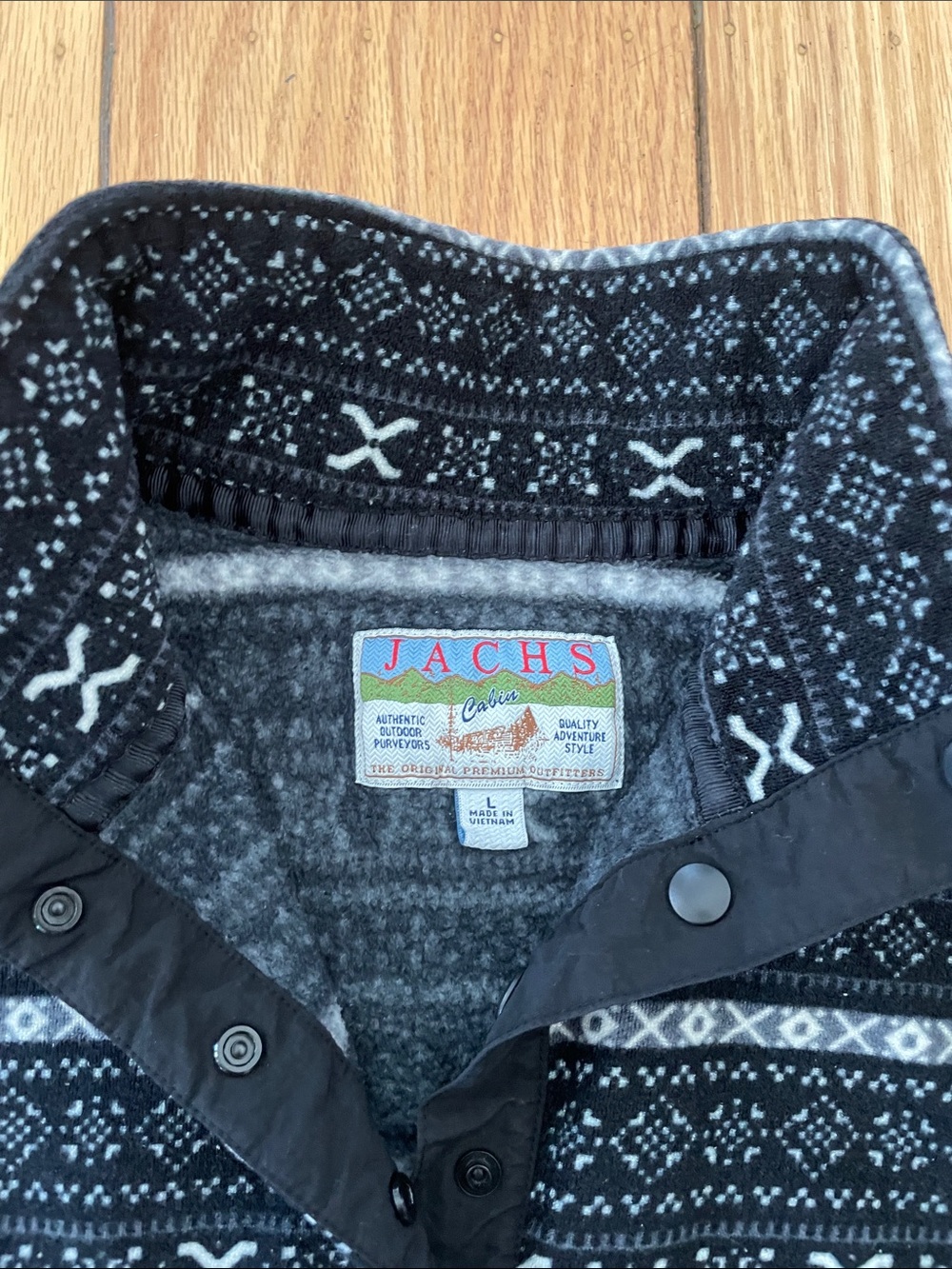 JACHS Patterned Quarter-Zip Sweater - Picture 6 of 10